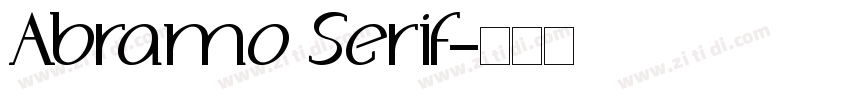 Abramo Serif字体转换
